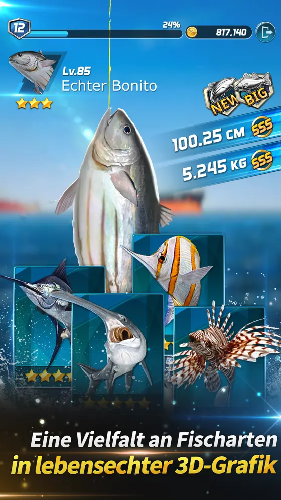 Hochformat-Screenshot Nummer zwei aus Ace Fishing: Crew