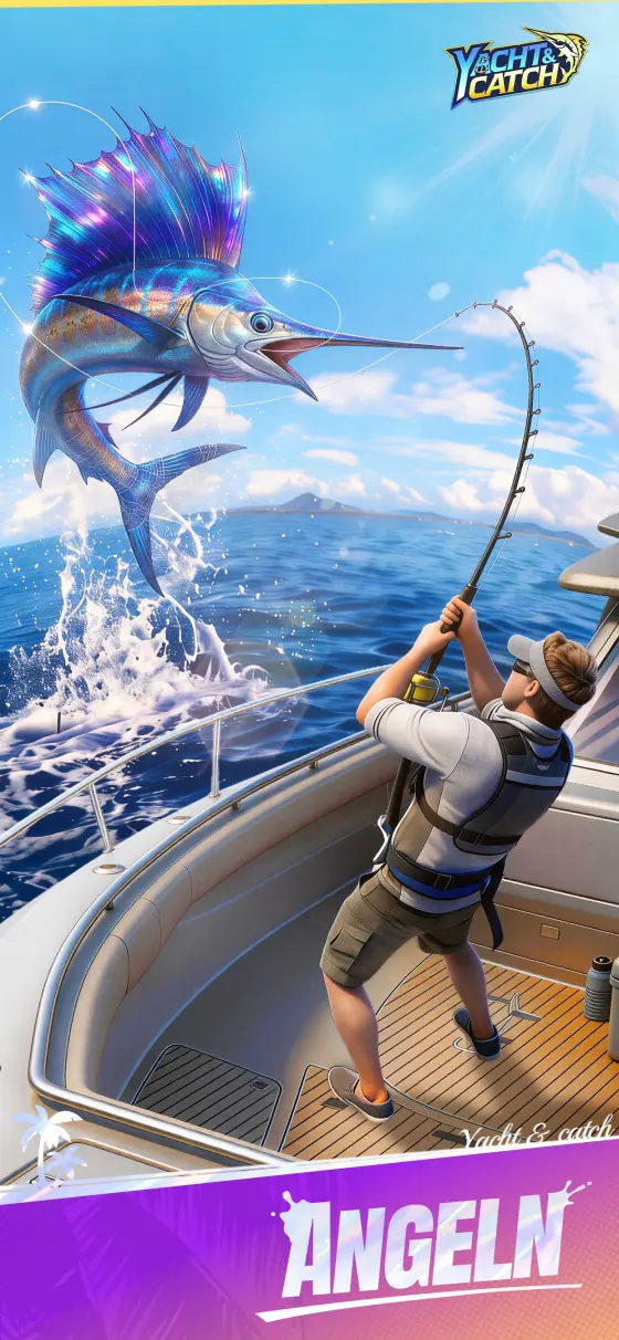 Hochformat-Screenshot aus Yacht & Catch, erstes Bild der Store-Galerie